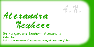 alexandra neuherr business card